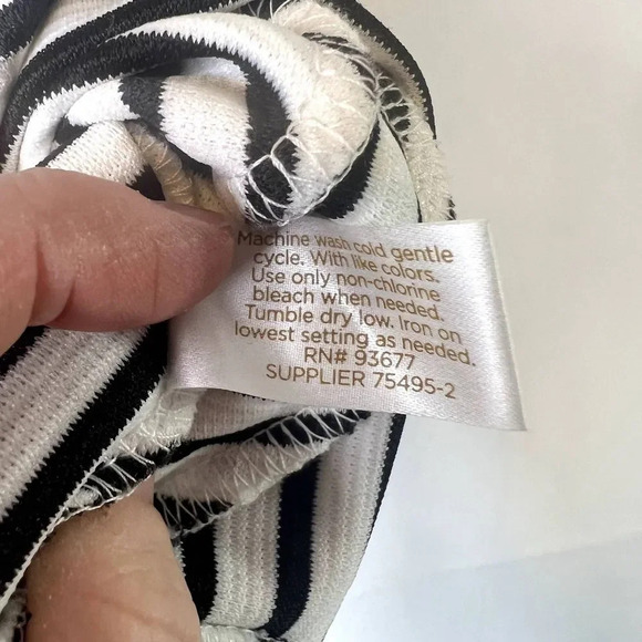 Decree Striped Dress Black and White Sleeveless Size Small - Picture 10 of 11